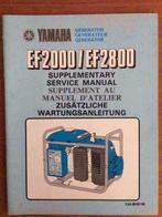 Yamaha generator EF1800/EF2000/EF2600/EF2800 service manual., Ophalen of Verzenden