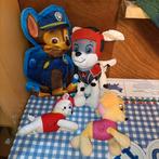 Paw Patrol kussen en 3 knuffels, Ophalen of Verzenden