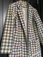 ASOS geruite kleurrijke jas in tweed-stijl, middel­lang, Maat 38/40 (M), Overige kleuren, Ophalen of Verzenden, Zo goed als nieuw