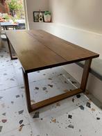 Eettafel MÖRBYLÅNGA, eikenfineer bruin, 220x100 cm, Huis en Inrichting, Ophalen, Gebruikt, 200 cm of meer, 50 tot 100 cm