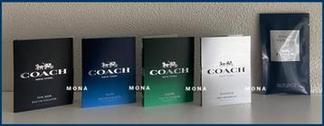 Coach for Men set 5 parfum samples proefjes testers monsters beschikbaar voor biedingen