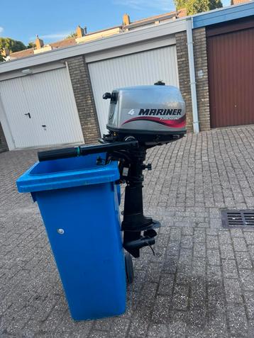 Mariner mercury 4 pk 4 takt kortstaart buitenboordmotor beschikbaar voor biedingen