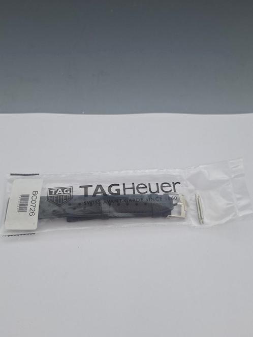 NOS Tag Heuer leren horlogeband BC0726 Old model, Sieraden, Tassen en Uiterlijk, Sporthorloges, Nieuw, Zwart, Ophalen of Verzenden