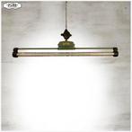 Oude industriële TL-lamp van LBL-Leipzig, DDR Lamp Hanglamp, Ophalen, Gebruikt, LBL-Leipzig, DDR, Glas