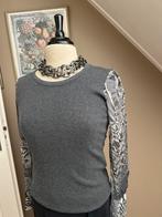 Lux Truitje - Marccain Sports - Mt 40(4) - Grijs - Zgan, Maat 38/40 (M), Ophalen of Verzenden, Zo goed als nieuw, Grijs