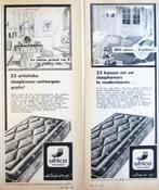 5 vintage advertenties reclames Ubica matrassen 1960 - bed, Gebruikt, Ophalen