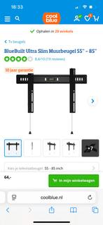 TV beugel (ongebruikt): BlueBuilt Ultra Slim 55" - 85", Ophalen, Nieuw