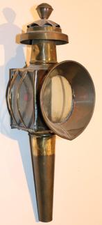 Antieke koperen koetslamp, Antiek en Kunst, Antiek | Lampen, Verzenden