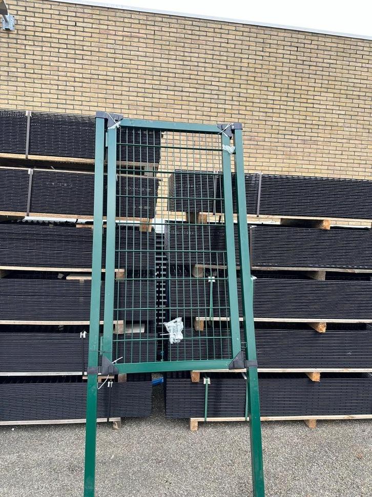 Looppoort 180cm RAL 6005 Mosgroen B-keus Opruiming, Tuin en Terras, Tuinpoorten, Nieuw, Draaipoort, Staal, 150 tot 200 cm, Minder dan 100 cm