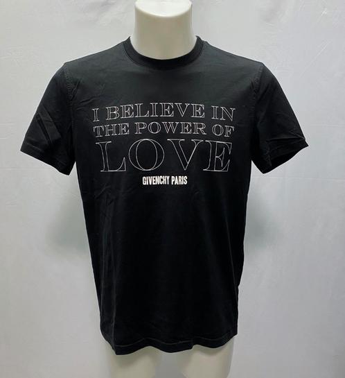 GIVENCHY Zwart love HEREN t-shirt  Maat M, Kleding | Heren, T-shirts, Zo goed als nieuw, Maat 48/50 (M), Zwart, Ophalen of Verzenden