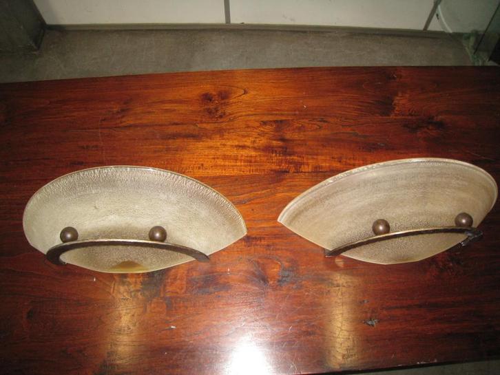 Set van 2 Terzani design lampen in smeedijzer, Antiek en Kunst, Antiek | Lampen