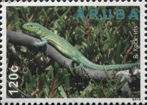 ARUBA 19 - Dieren: reptielen (leguaan), Postzegels en Munten, Postzegels | Thematische zegels, Postfris, Dier of Natuur, Ophalen of Verzenden