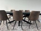 Mango Houten Eettafel - 220x100cm, Ophalen, Eikenhout, 200 cm of meer, 50 tot 100 cm