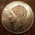 Zilveren rijksdaalder koningin wilhemina 1933 grof haar UNC, Postzegels en Munten, Munten | Nederland, Zilver, Ophalen of Verzenden