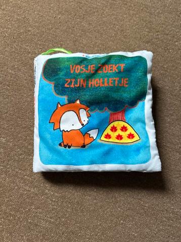 Zacht baby boekje - Vosje zoekt zijn holletje beschikbaar voor biedingen