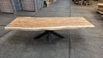 Boomstamtafel / eettafel Suar met matrix onderstel, Ophalen, 100 tot 150 cm, 200 cm of meer, Zo goed als nieuw