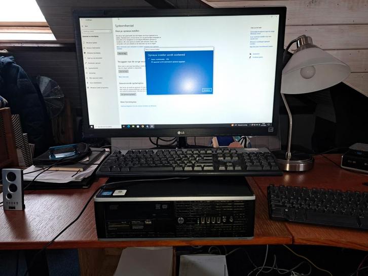 HP Compaq Pro 6300 SFF - Compleet!, Computers en Software, Desktop Pc's, Gebruikt, 2 tot 3 Ghz, HDD, 4 GB, Met monitor, Ophalen