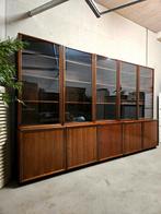 Tecno Osvaldo Borsani Midcentury pallisander vitrinekast 5 x, Ophalen of Verzenden