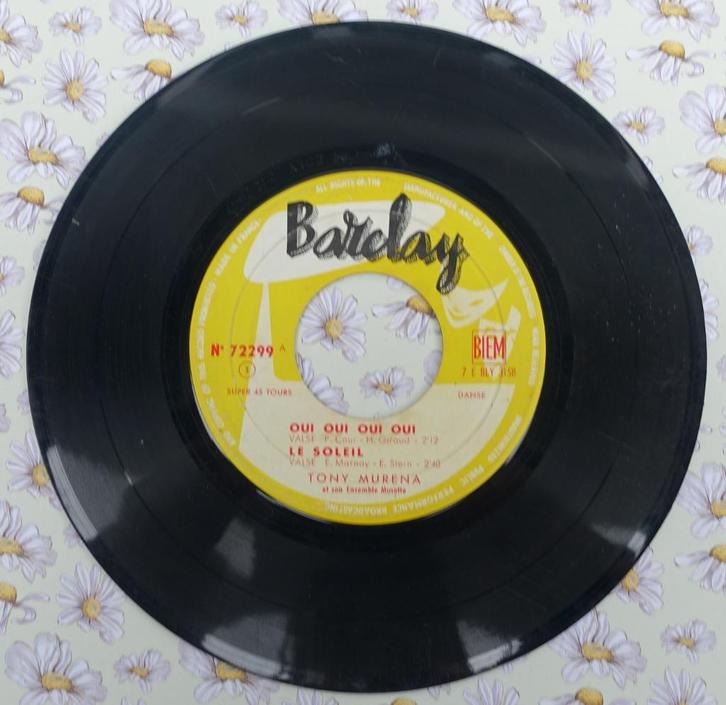 tony murena - oui oui oui oui / ep, Cd's en Dvd's, Vinyl Singles, Gebruikt, Single, 7 inch, Ophalen of Verzenden