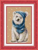 # Nieuw compleet borduurpakket; IJsbeertje #, Hobby en Vrije tijd, Borduren en Borduurmachines, Ophalen of Verzenden, Nieuw, Handborduren