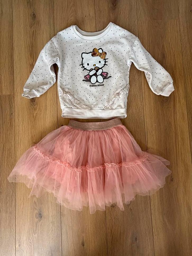 Hello Kitty Setje C&A Maat 104/110, Kinderen en Baby's, Kinderkleding | Maat 104, Gebruikt, Meisje, Ophalen of Verzenden