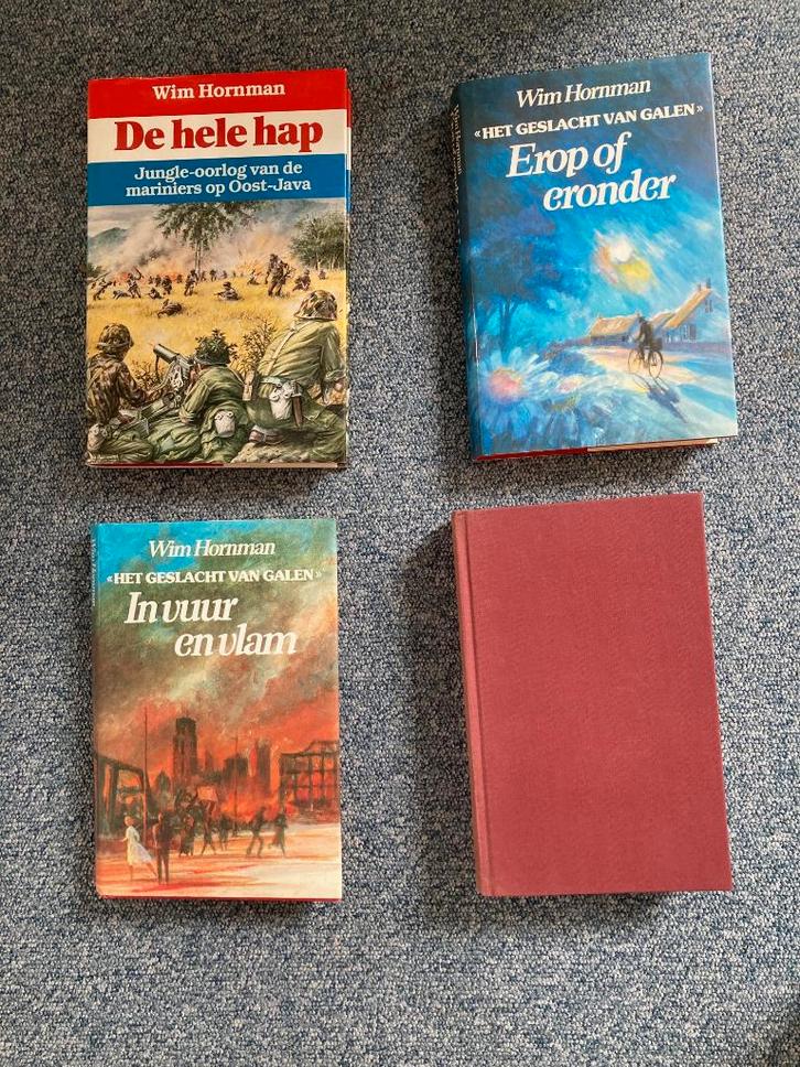 4 boeken van Wim Hornman, Boeken, Romans, Ophalen of Verzenden