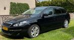 Mooie complete Peugeot 308 1.6 -2015 zwart met panoramadak, Voorwielaandrijving, 4 cilinders, Zwart, Stationwagon