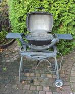 Weber Q140 elektrische BBQ met onderstel, plancha en hoes, Ophalen, Gebruikt, Weber