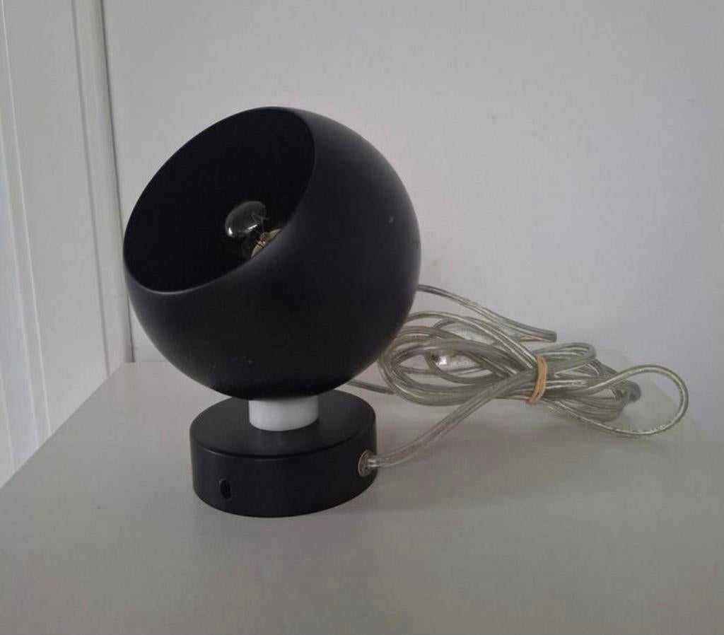 Mat zwarte Frandsen magneet Eyeball lamp., Ophalen of Verzenden, Zo goed als nieuw