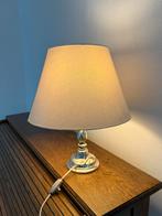 Verzilverde tafellamp, Ophalen, Zo goed als nieuw, Minder dan 50 cm