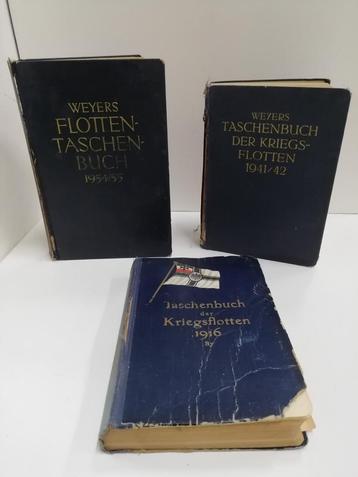 Weyer’s Oorlogsvloot boeken 1916-1941/42-1954/55 beschikbaar voor biedingen