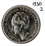 2½ Gulden - Wilhelmina 1930 (2), Zilver, Ophalen of Verzenden, Koningin Wilhelmina, Losse munt