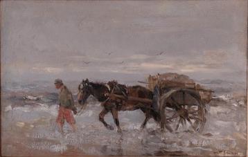 =W.F.G.Jansen. ='schelpenvisser in de branding'' beschikbaar voor biedingen