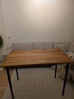 Mangohouten Eettafel + 4 Stoelen - Verstelbaar, Ophalen