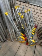 Zgan steigerwielen op aluminium spindel dubbel geremd nylon, Doe-het-zelf en Verbouw, Steigers, Ophalen, Zo goed als nieuw, Rolsteiger of Kamersteiger
