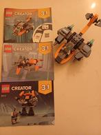 LEGO Creator 31111 Cyber Drone 3-in-1, Ophalen of Verzenden, Zo goed als nieuw, Complete set, Lego