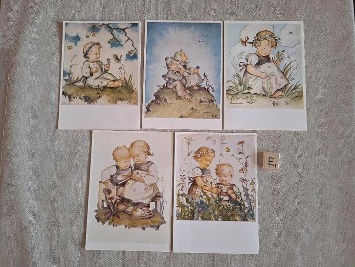 Ansichtkaarten M.I. Hummel - Set E, F of G, Verzamelen, Ansichtkaarten | Nederland, Limburg, 1940 tot 1960, Ophalen of Verzenden