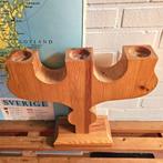 Grote Zweedse houten Kandelaar, Vintage Zweeds design, 25 tot 50 cm, Ophalen of Verzenden, Zo goed als nieuw, X
