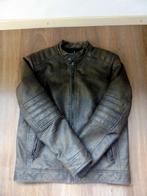 Tom Tailor imitatie leren jas donkerbruin bikerlook L, Maat 52/54 (L), Bruin, Tom Tailor, Ophalen of Verzenden
