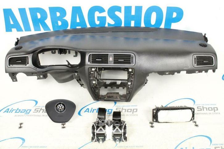 Airbag set - Dashboard zwart Volkswagen Jetta (2011-heden), Auto-onderdelen, Dashboard en Schakelaars, Gebruikt, Ophalen of Verzenden