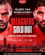 Glory 104 Tickets te koop! Zie omschrijving!, Tickets en Kaartjes, Drie personen of meer