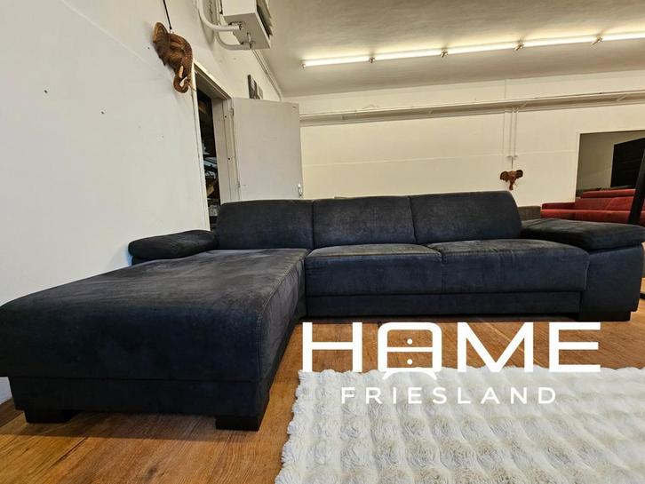 Hoekbank - Microvezel - Verstelbare Armleuning, Huis en Inrichting, Banken | Sofa's en Chaises Longues, Zo goed als nieuw, Vierpersoons of meer