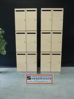 2 stuks 6-vaks locker / lockerkast / kluisjeskast + postvak