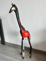 Metalen beeld giraffe, Antiek en Kunst, Ophalen
