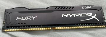 8gb ddr4 kingston furry ram geheugen beschikbaar voor biedingen