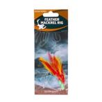Eurocatch Fishing Feather Mackrel Rig 3 Haaks | Red/Yellow, Watersport en Boten, Hengelsport | Zeevissen, Ophalen of Verzenden