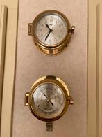 Scheepsklok en scheepsbarometer., Ophalen of Verzenden, Gebruikt