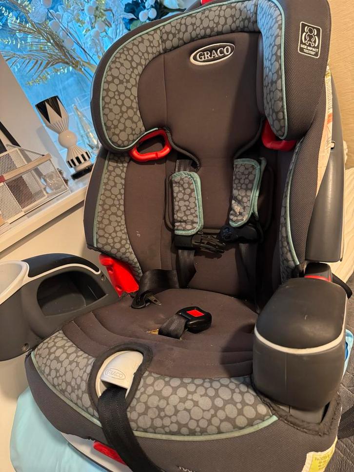 Graco Autostoel 2017 met Borstclip, Kinderen en Baby's, Autostoeltjes, Gebruikt, Graco, 9 t/m 36 kg, Autogordel, Verstelbare rugleuning
