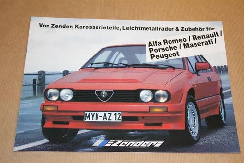 Reclame-uitgave Zender - Alfa Romeo Porsche Maserati !!, Boeken, Auto's | Folders en Tijdschriften, Zo goed als nieuw, Alfa Romeo