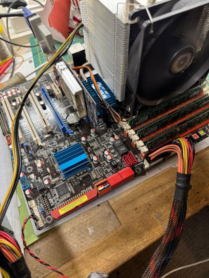Asus P6T +I7 920+12 GB+antec 650W, Computers en Software, Moederborden, Gebruikt, Intel, DDR3, Ophalen